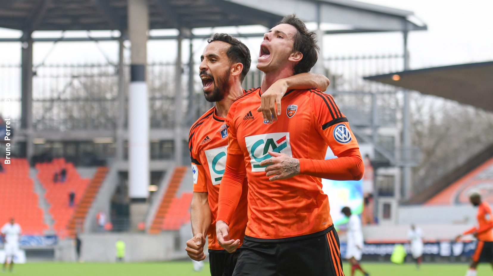 Jeremie (FC Lorient) et Mesloub Walid (FC Lorient)